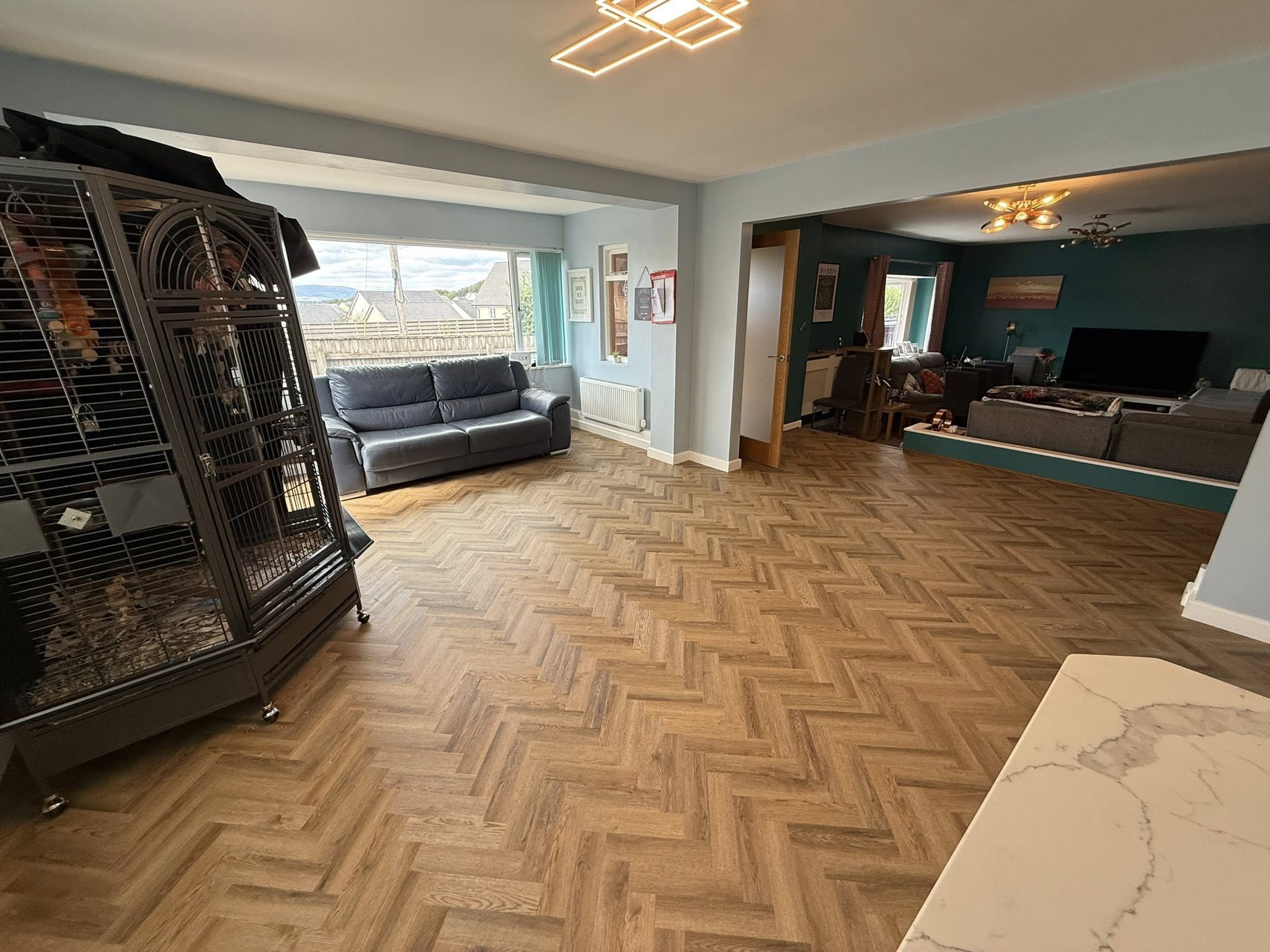 Herringbone LVT flooring Newton Abbot
